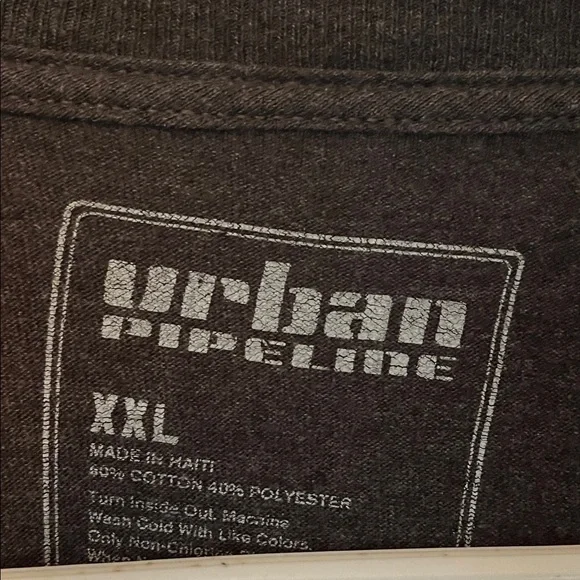 Urban Pipeline Dark Gray Graphic Tee - Picture 2 of 4
